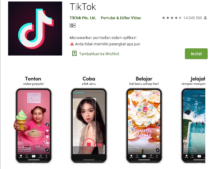 Download dan Install Aplikasi Penghasil Uang TikTok