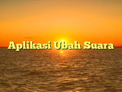 Aplikasi Ubah Suara