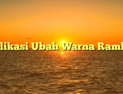 Aplikasi Ubah Warna Rambut