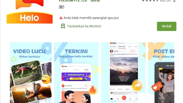 Download dan Install Aplikasi Penghasil Uang Helo